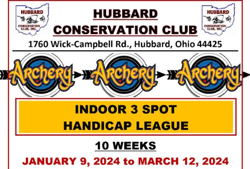 Indoor Archery League Beginning January 9th