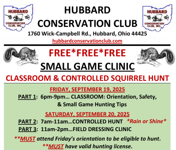 HCC Small Game Hunt